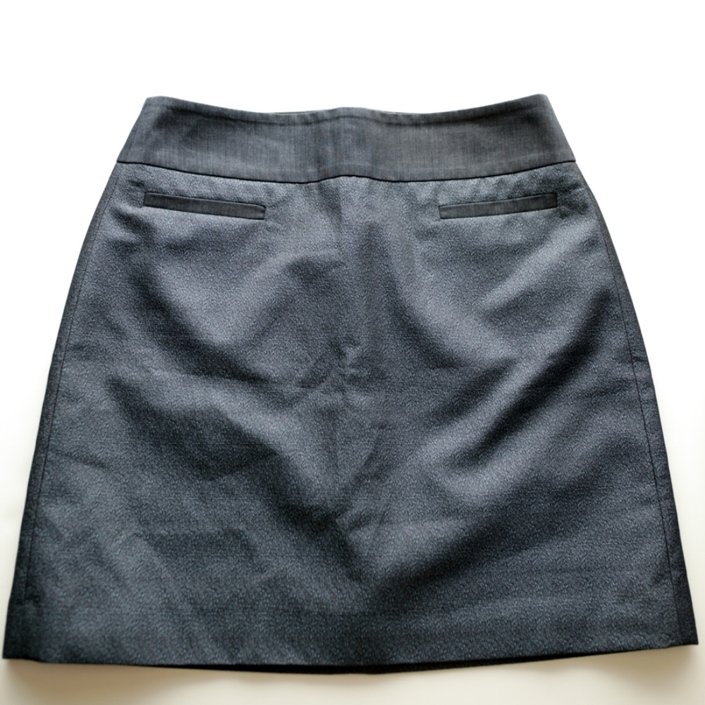 Loft Blue Metallic Pencil Skirt 2P